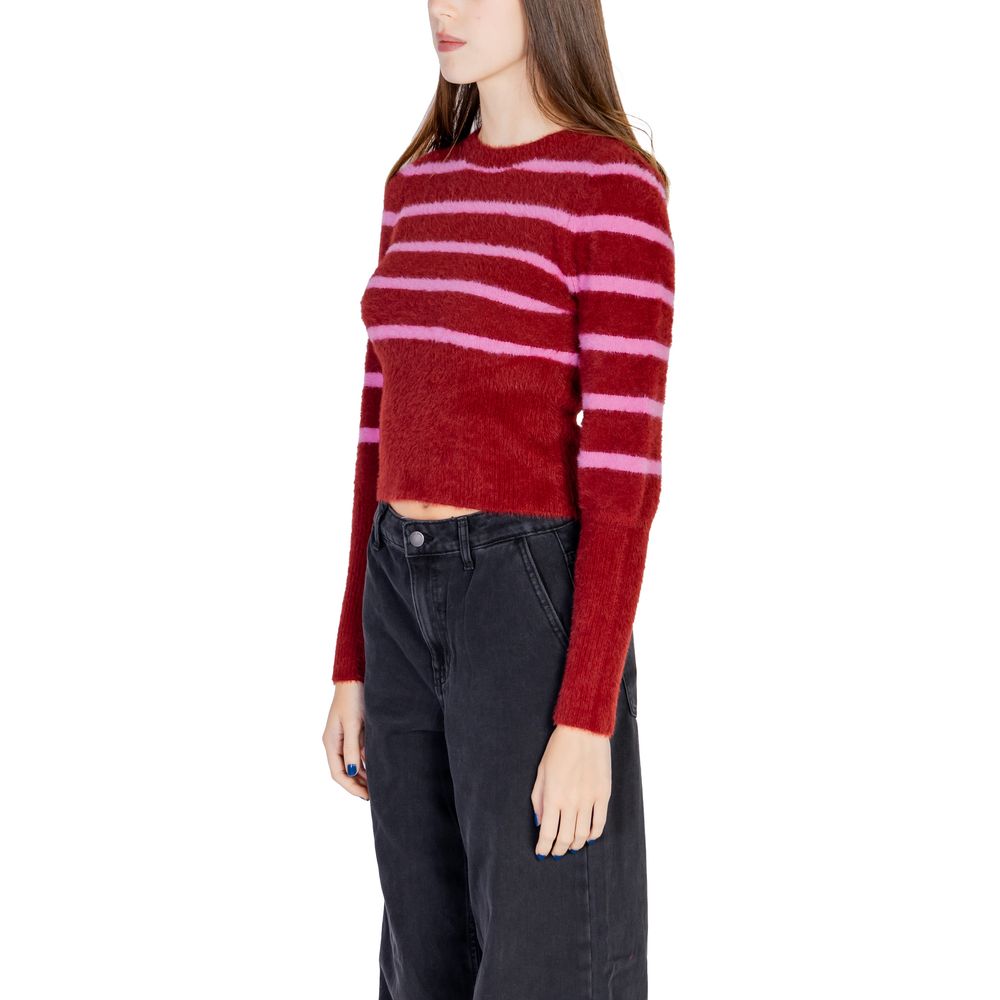 Red Nylon Sweater - Women's Knitwear