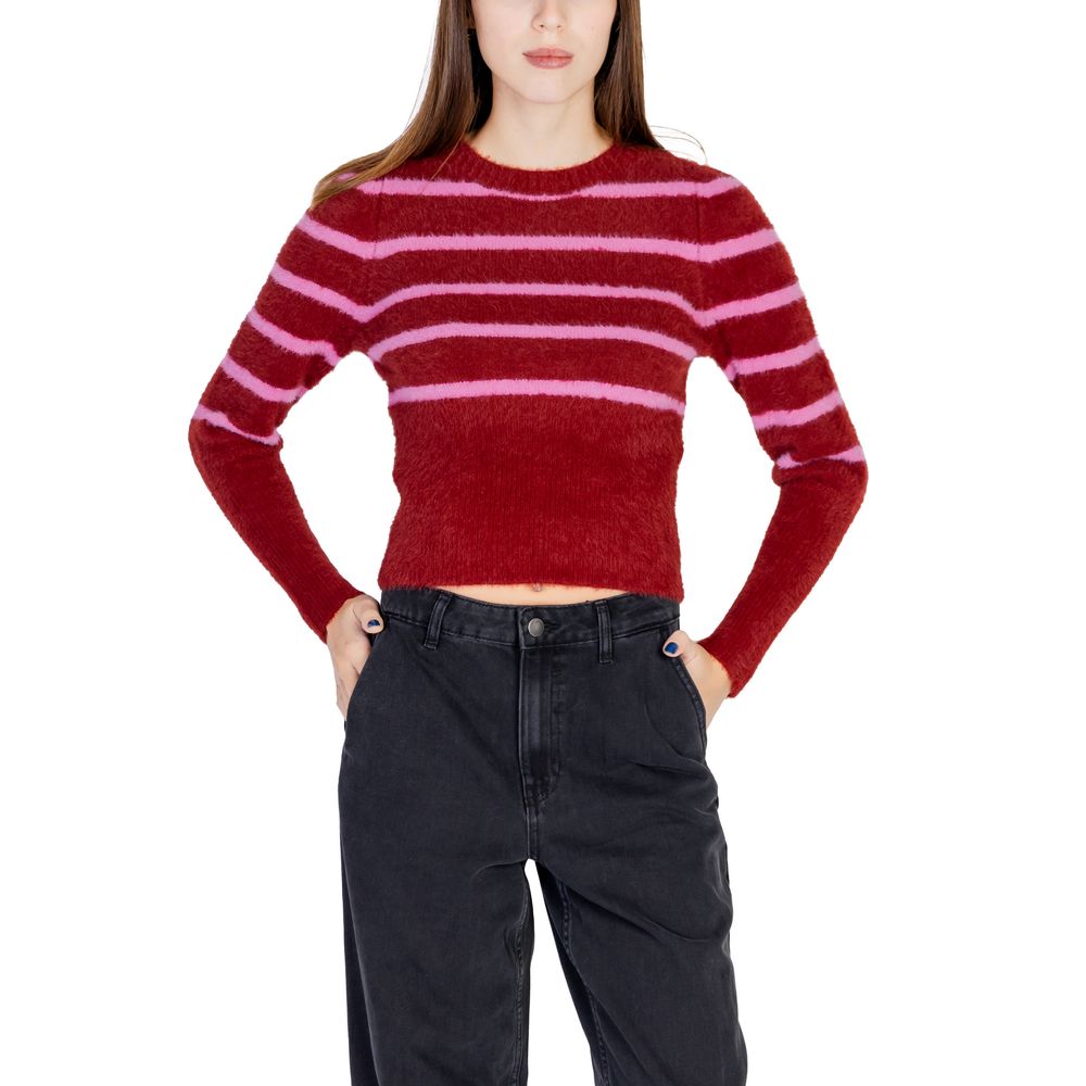 Red Nylon Sweater - Women's Knitwear