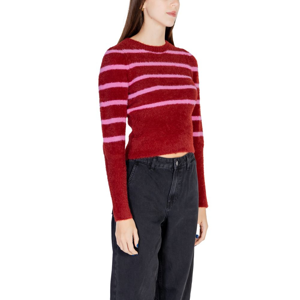 Red Nylon Sweater - Women's Knitwear