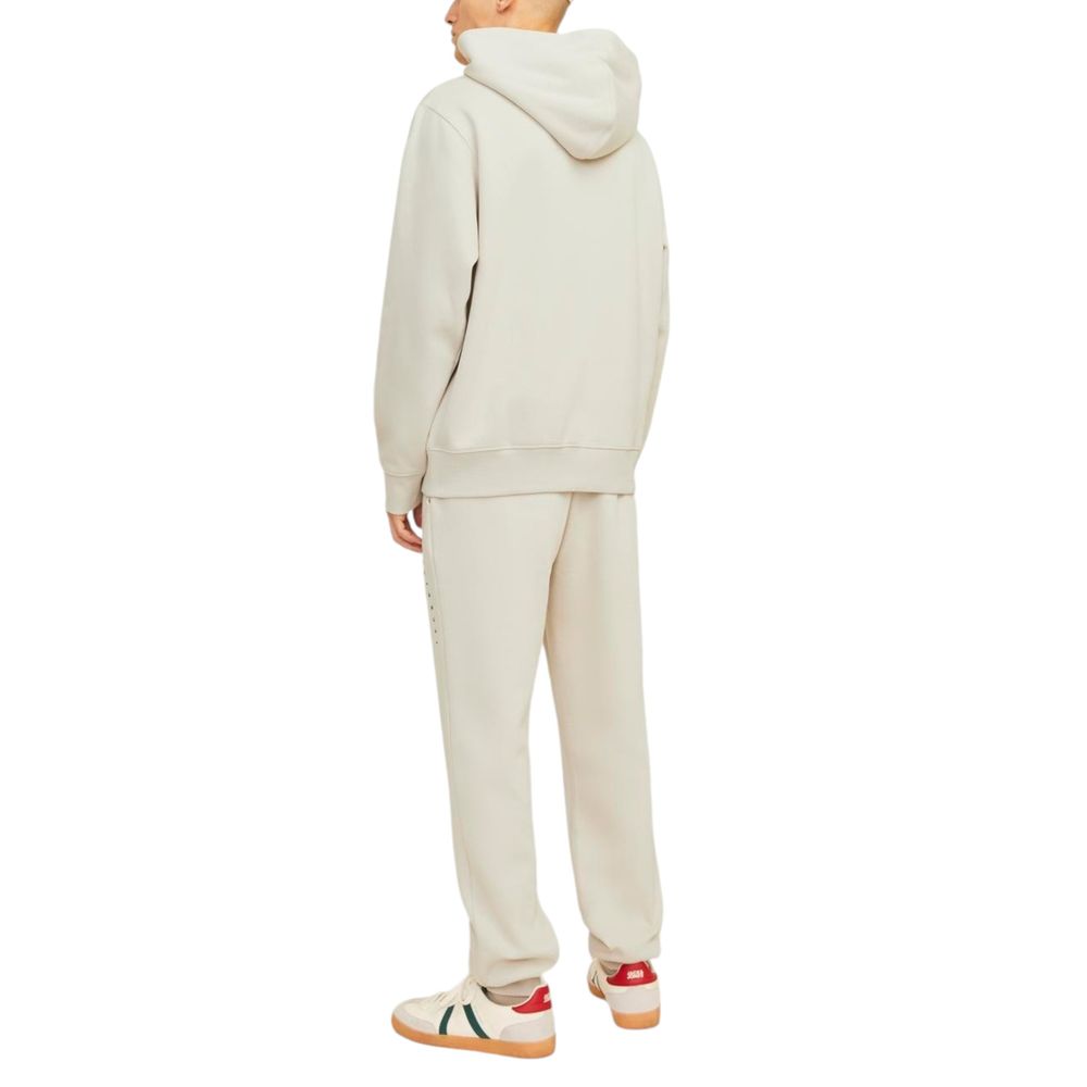 Jack & Jones Beige Cotton Hoodie