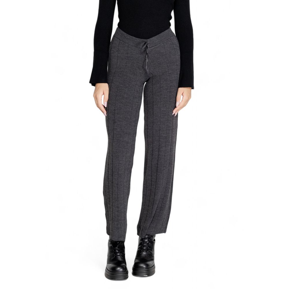 Gray Acrylic Jeans & Pant for Women