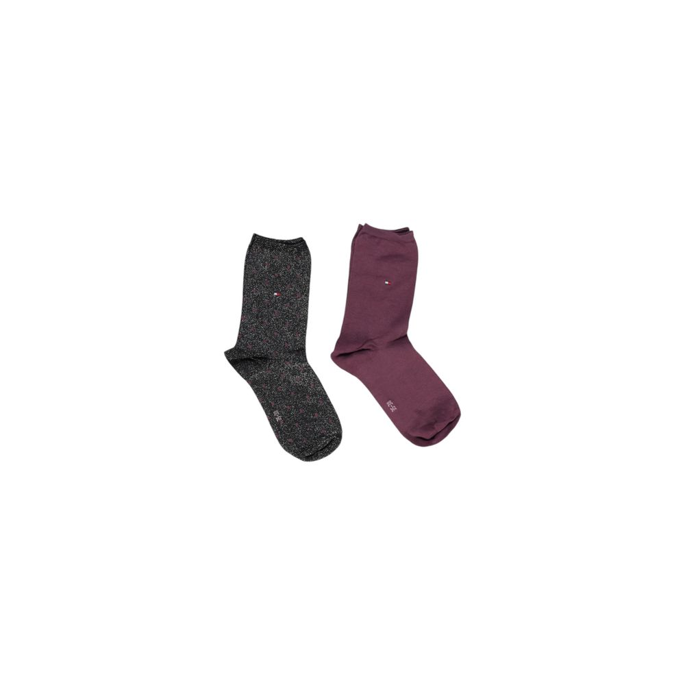 Chic Black Cotton Women's Socks for Fall/Winter