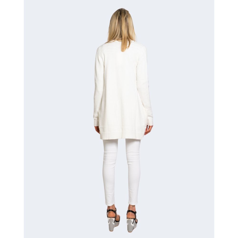 Elegant White Viscose Cardigan for Women