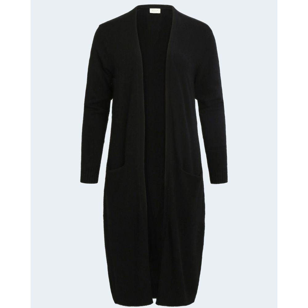 Elegant Black Viscose Cardigan for Women