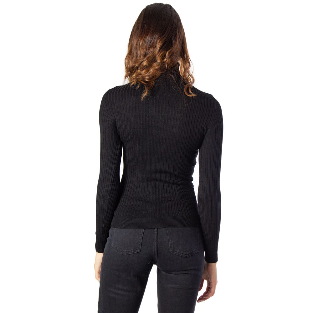Only Black Poloneck Sweater for Women