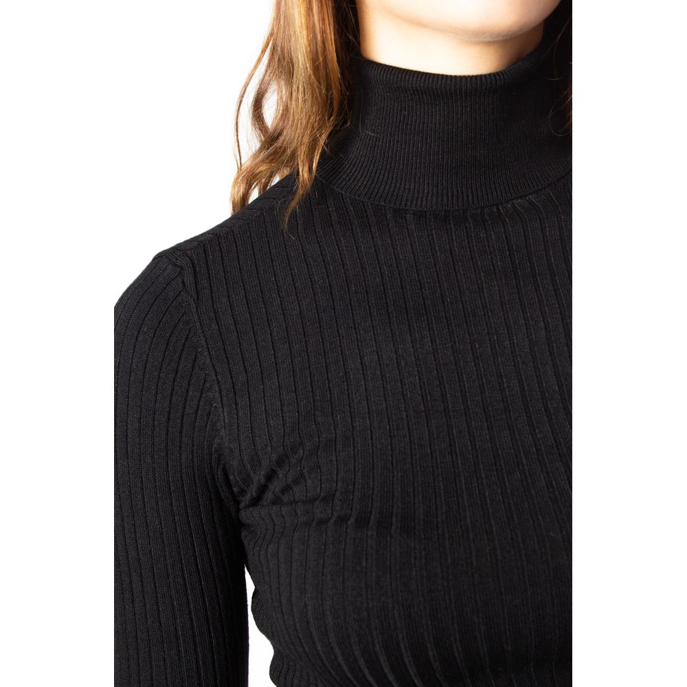 Only Black Poloneck Sweater for Women