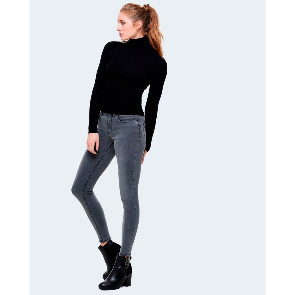 Only Black Poloneck Sweater for Women