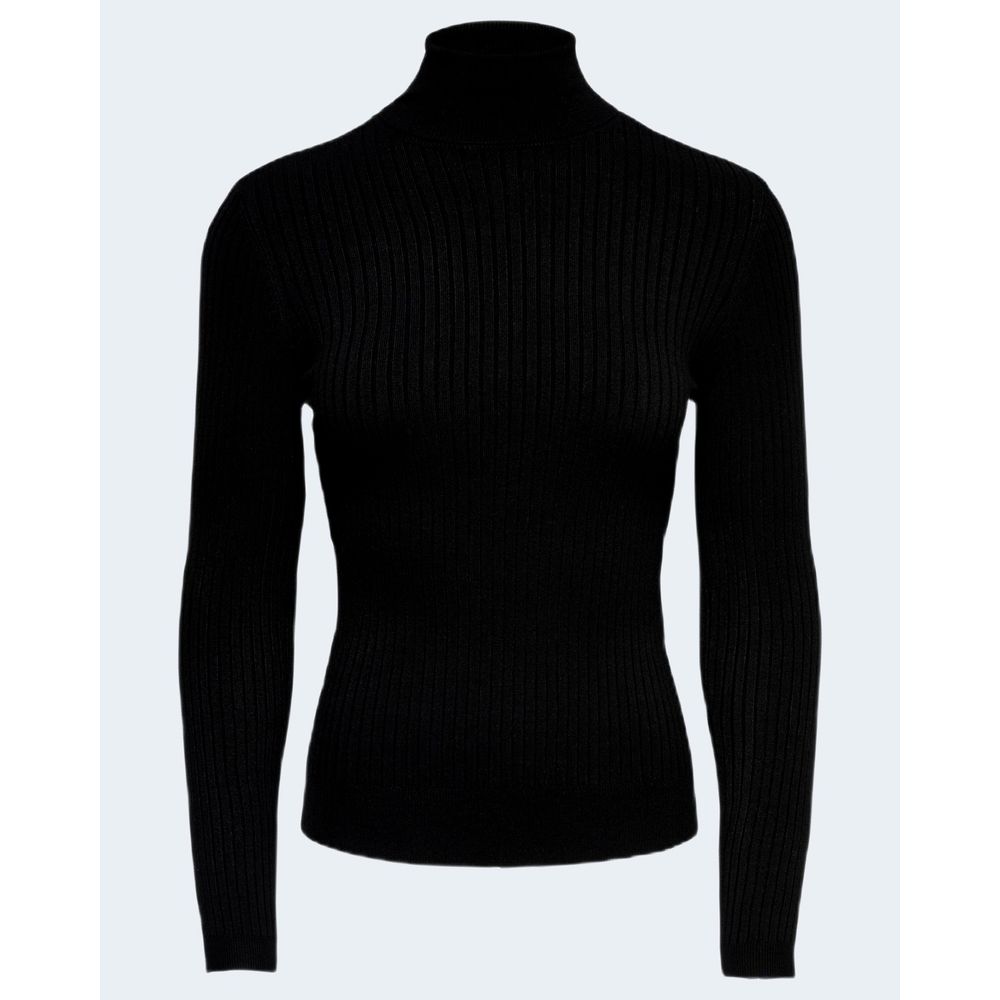 Only Black Poloneck Sweater for Women