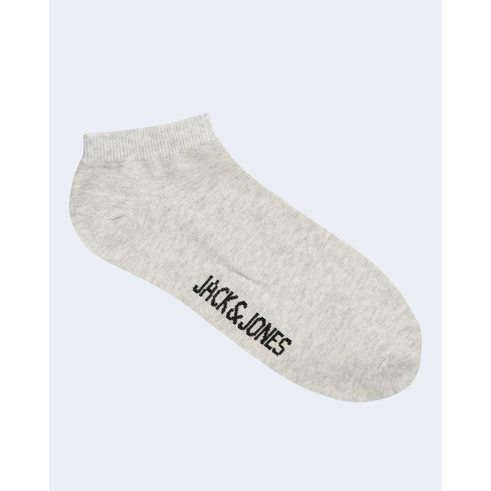 Jack Jones Gray Cotton Sockliner Socks