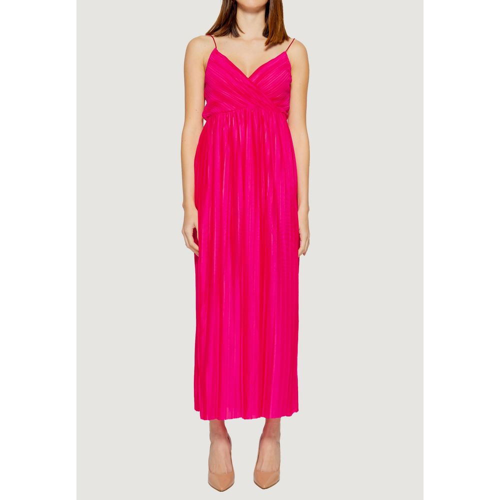 Multicolor Polyester Long Dress for Women