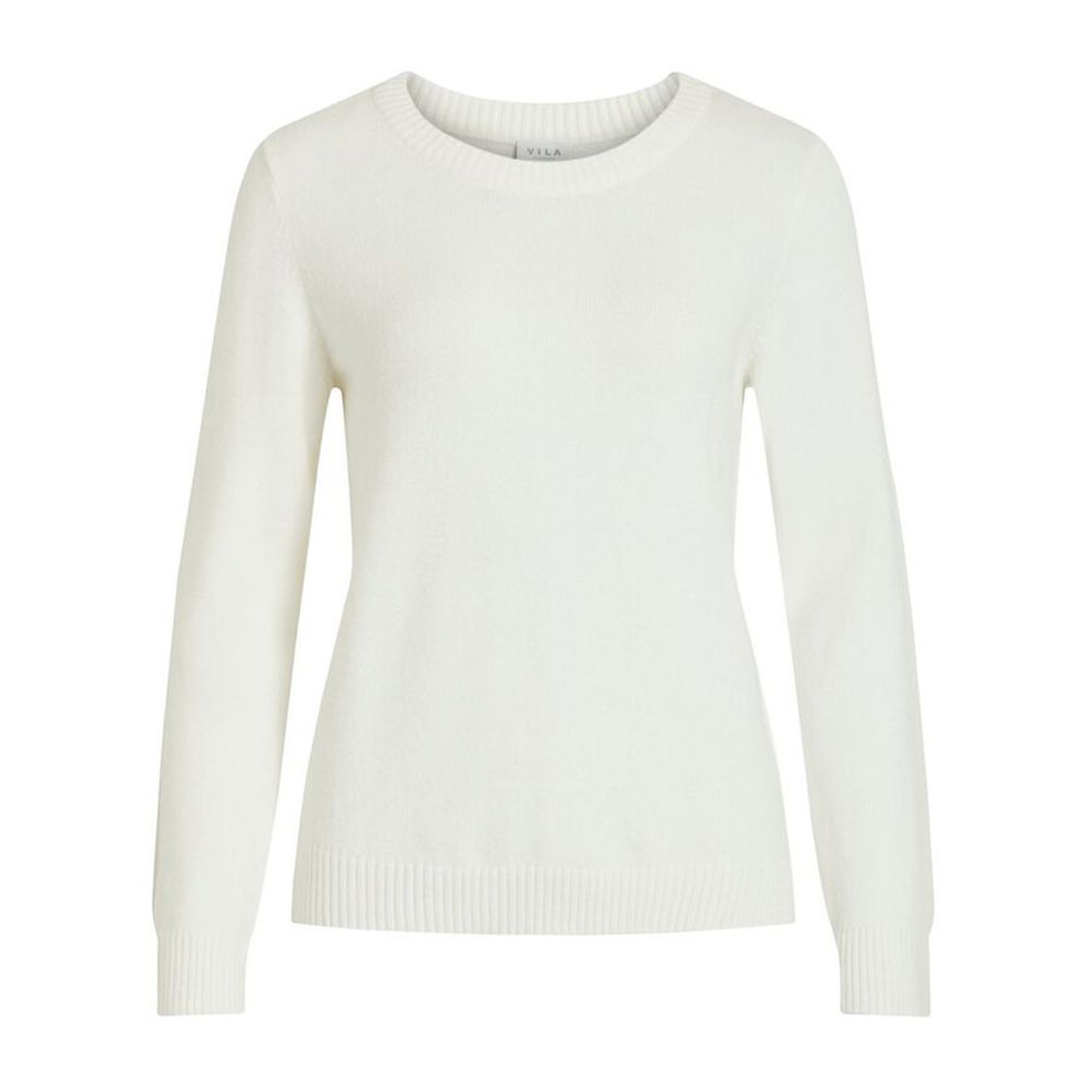 Elegant White Viscose Sweater for Women