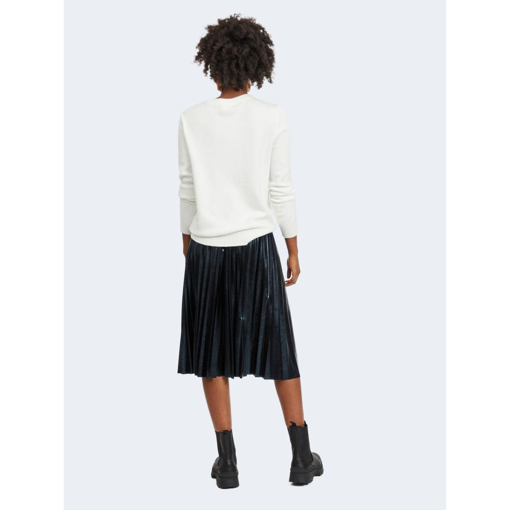 Elegant White Viscose Sweater for Women