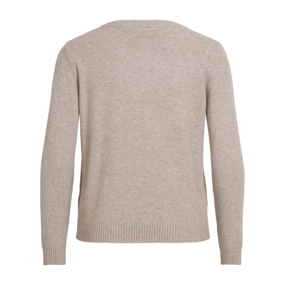 Fall/Winter Beige Viscose Sweater for Women