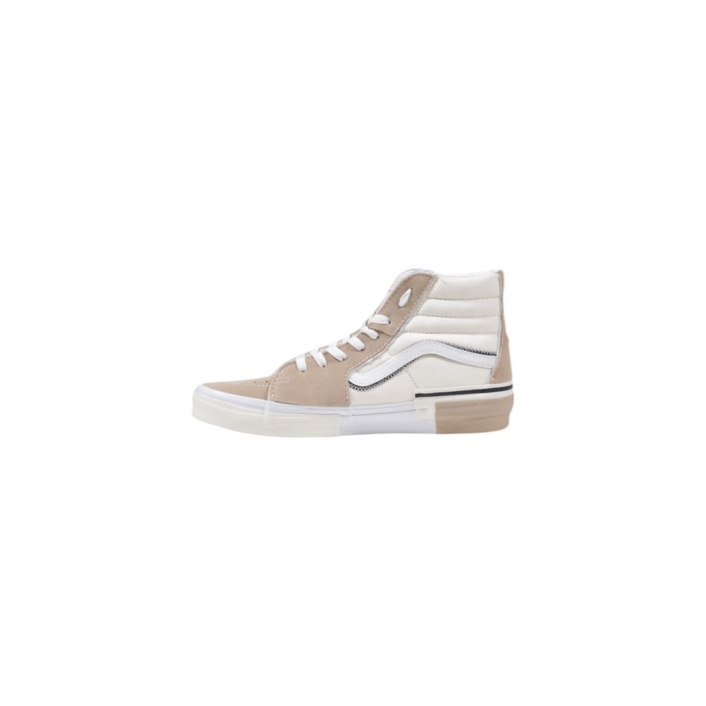 Vans Beige Leather SK8-HI Sneakers
