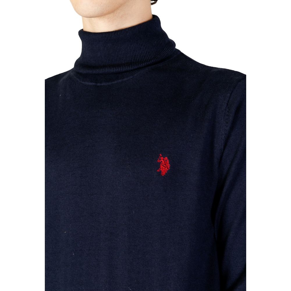 Classic Blue Cotton Sweater for Men
