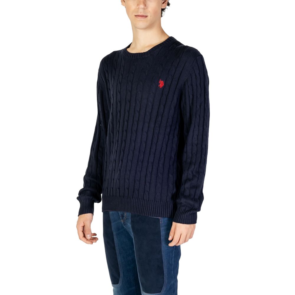 Blue Cotton Sweater for Men