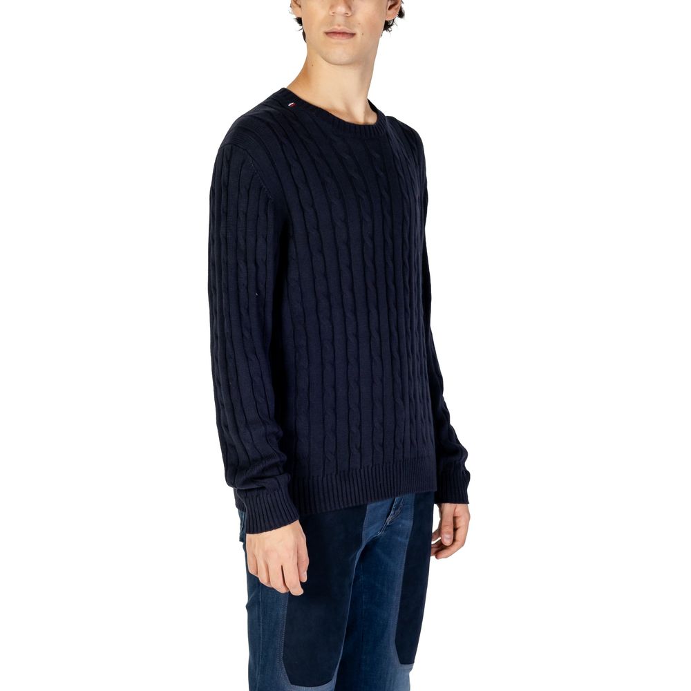 Blue Cotton Sweater for Men