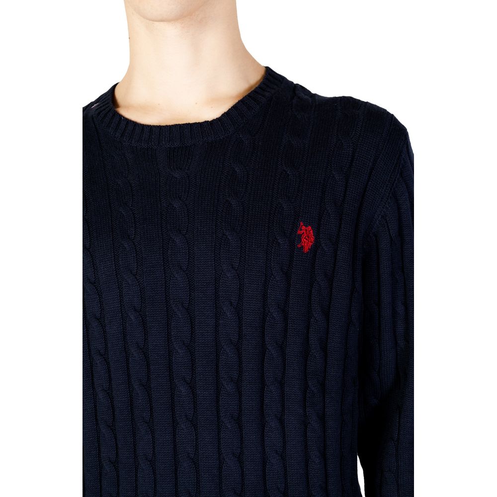 Blue Cotton Sweater for Men