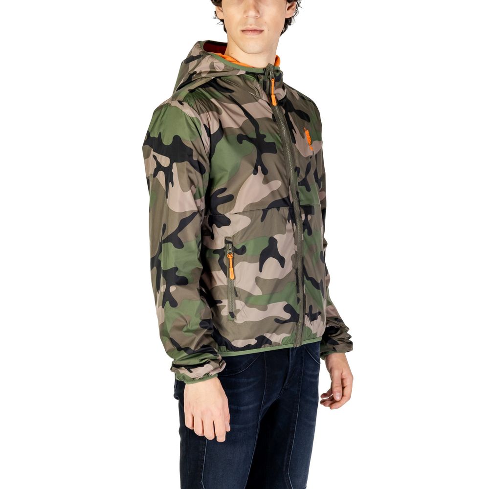 Green Polyamide Jacket - Men's Fall/Winter Collection