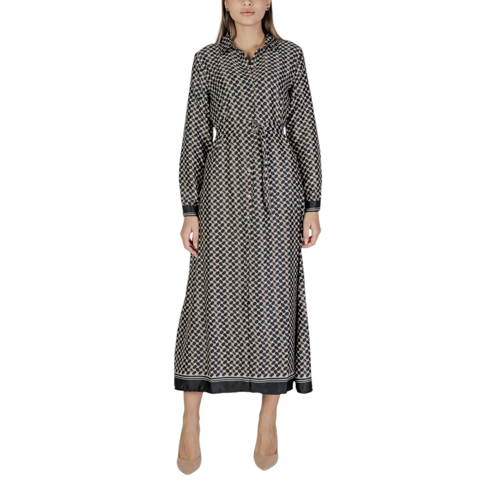 Sustainable Chic: Black Recycled Polyester Dress
