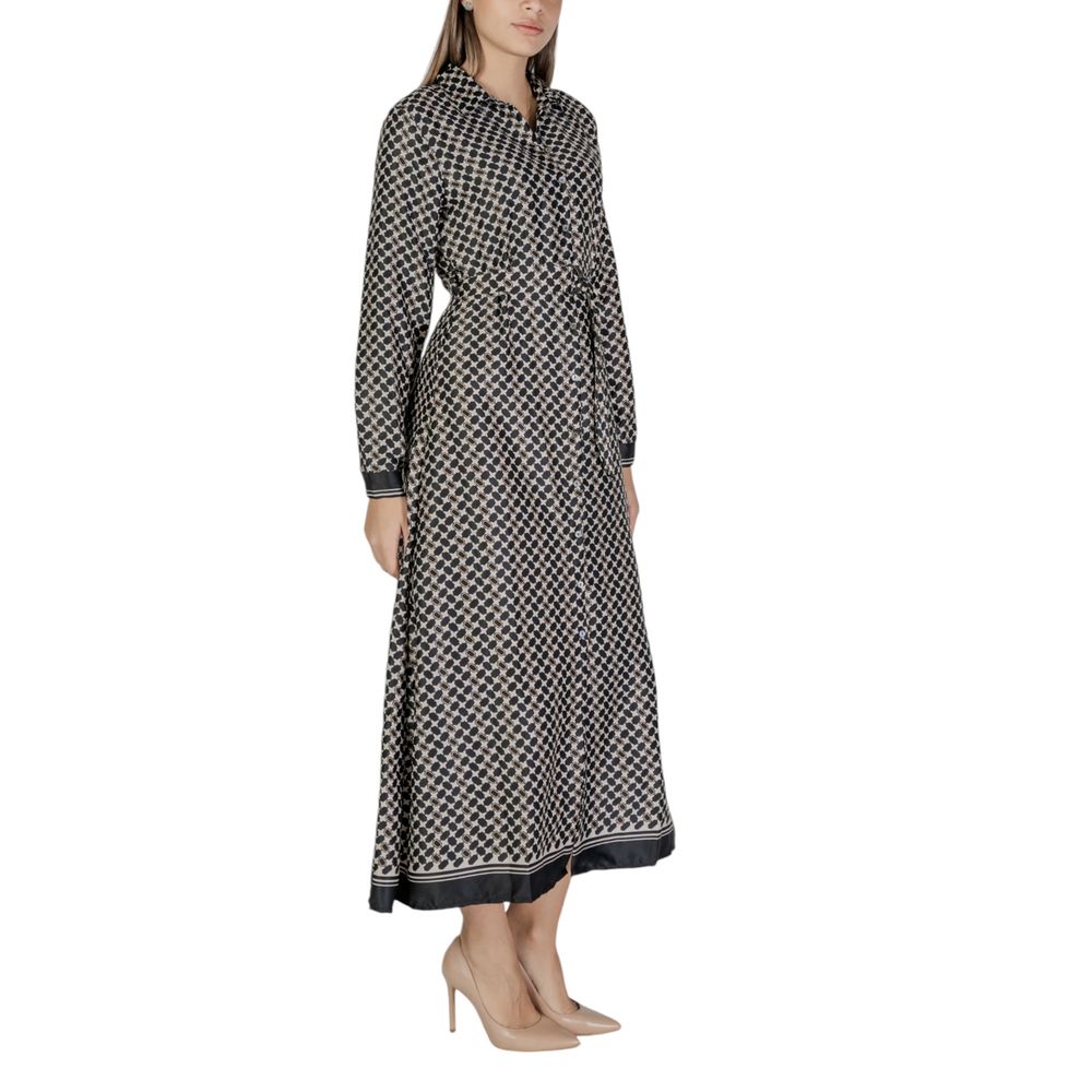 Sustainable Chic: Black Recycled Polyester Dress