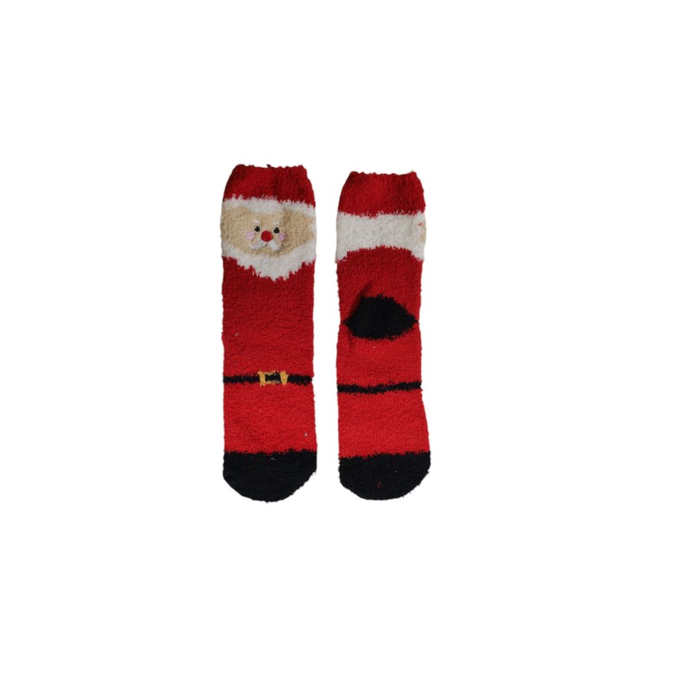 Chic Red Polyester Socks for Women