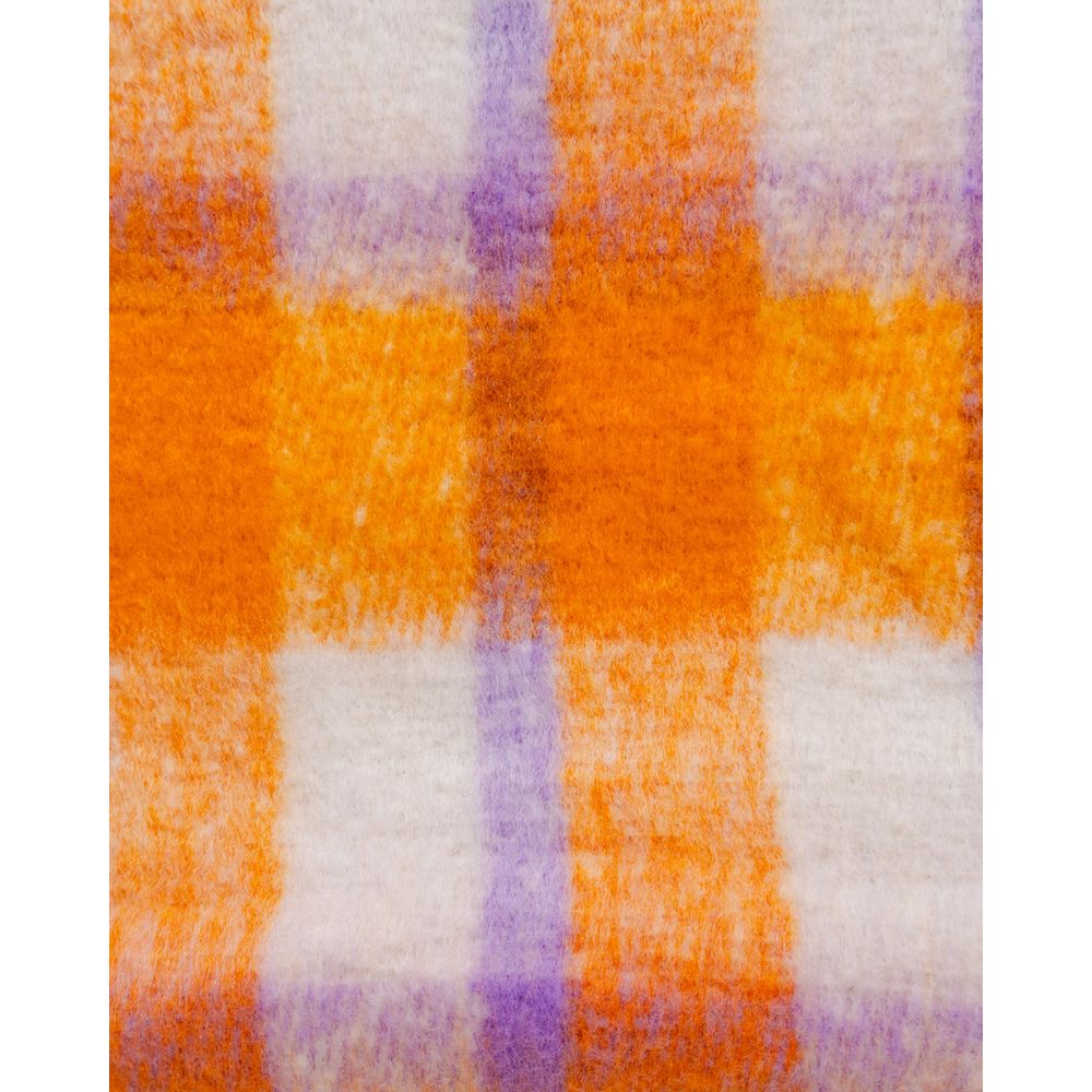 Chic Orange Polyester Scarf for Women