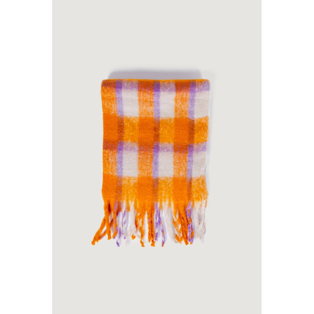 Chic Orange Polyester Scarf for Women