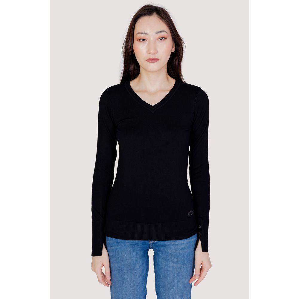 Guess Black Cotton Sweatshirt for Women