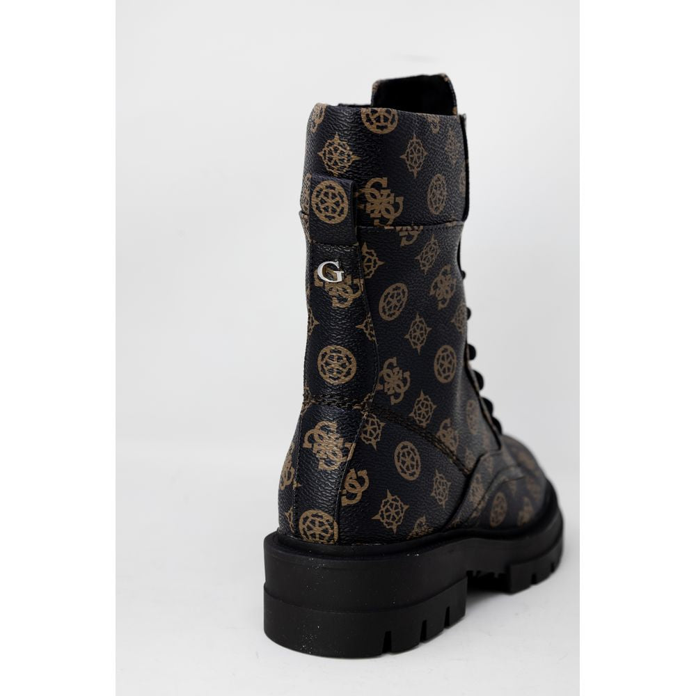 Brown Synthetic Leather Boot - Women's Amphibians Collection