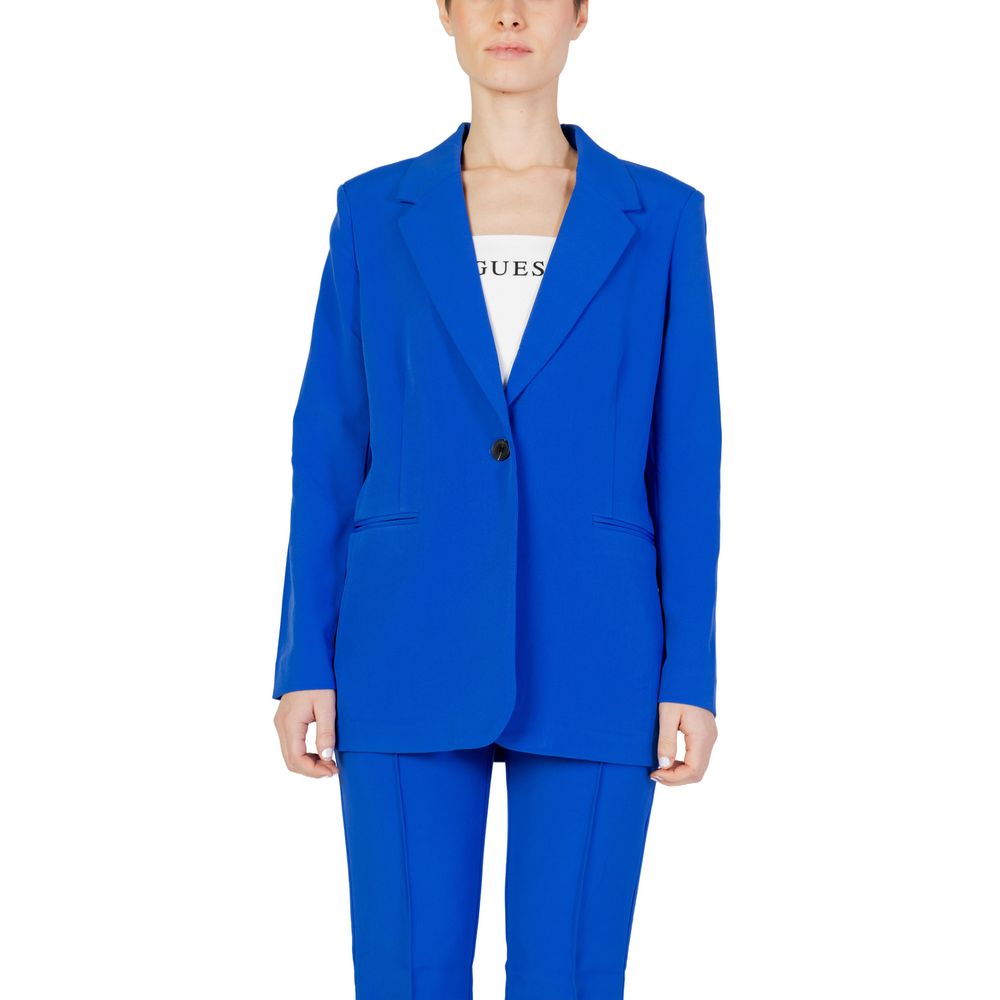 Blue Recycled Polyester Women's Suit & Blazer