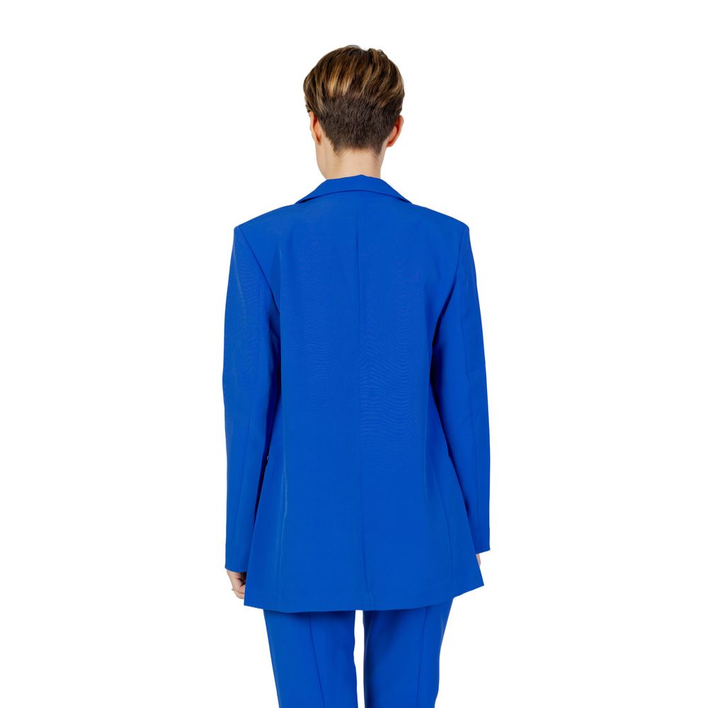 Blue Recycled Polyester Women's Suit & Blazer