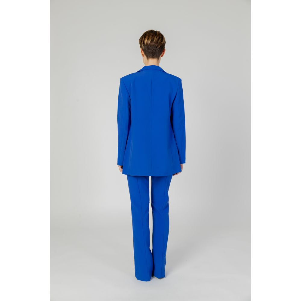 Blue Recycled Polyester Women's Suit & Blazer
