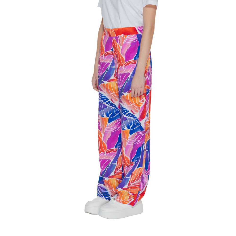 Vila Clothes Multicolor Viscose Palazzo Pants for Women