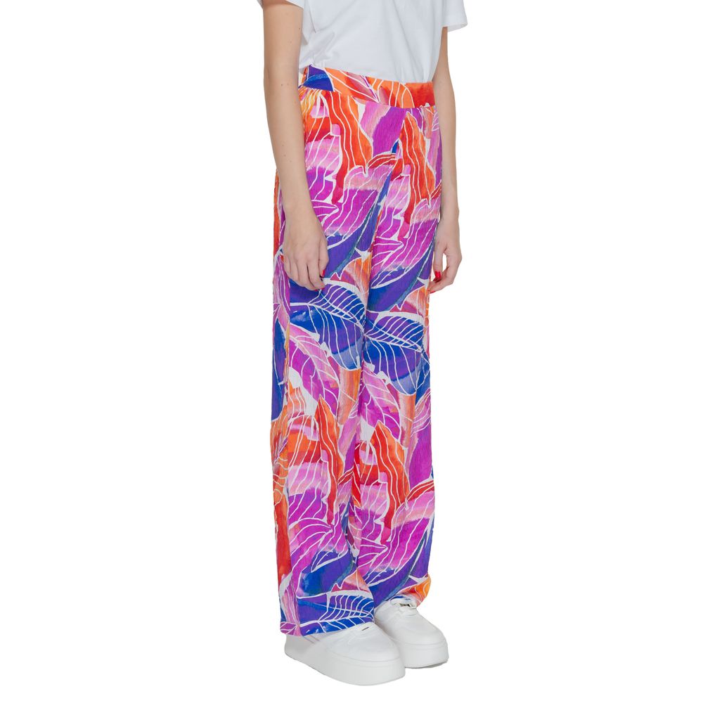 Vila Clothes Multicolor Viscose Palazzo Pants for Women