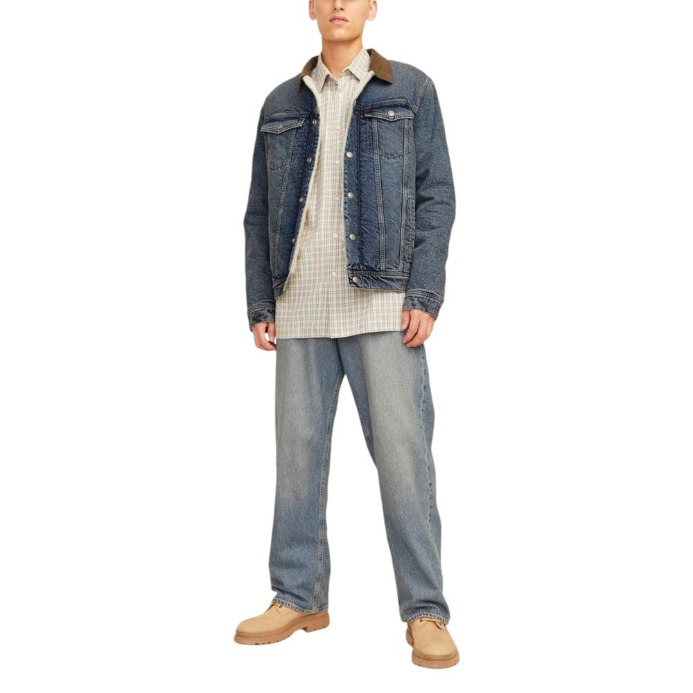 Jack Jones Blue Cotton Jacket - Fall/Winter Collection