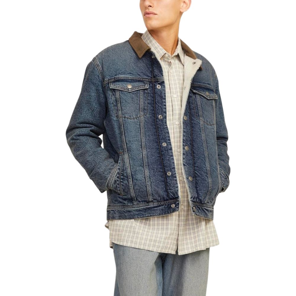 Jack Jones Blue Cotton Jacket - Fall/Winter Collection