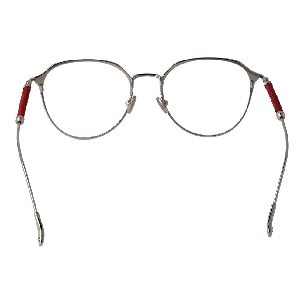Tod's Red Women's Optical Frames – Round Full-Rim Design