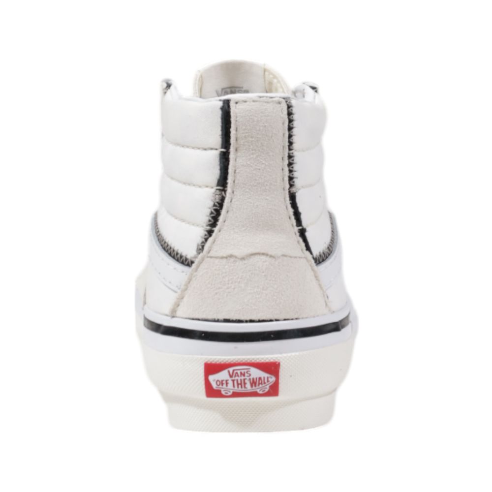 Vans Beige Leather SK8-Hi Sneakers