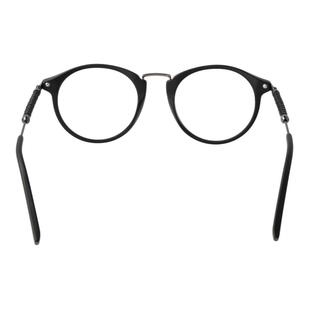Tod's Men's Black Optical Glasses – Round Full-Rim Frame, 49mm