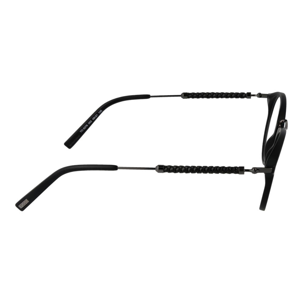 Tod's Men's Black Optical Glasses – Round Full-Rim Frame, 49mm
