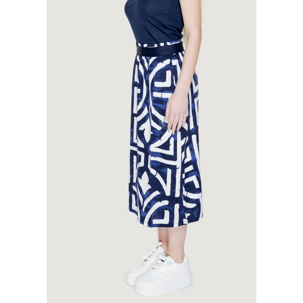 Street One Blue Viscose Longuette