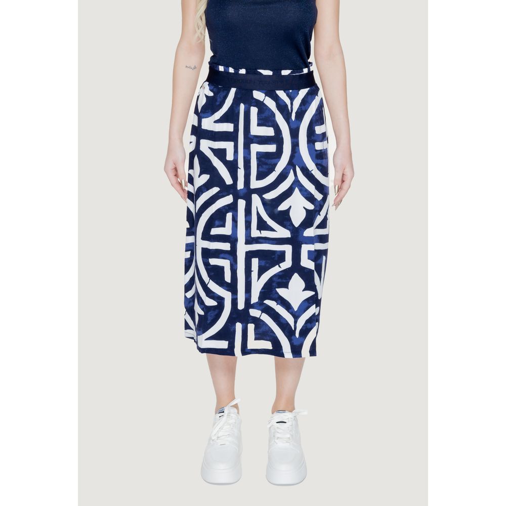 Street One Blue Viscose Longuette