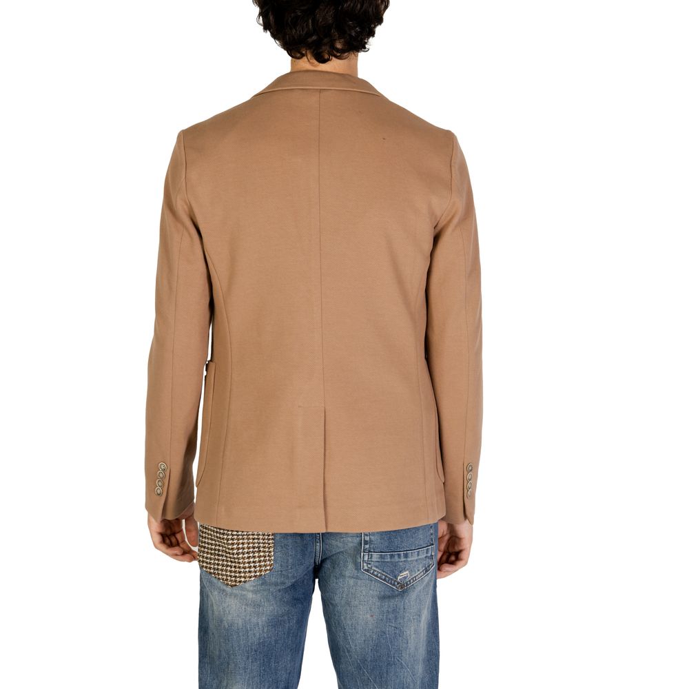 Gianni Lupo Beige Cotton Blazer GL015BD-F24