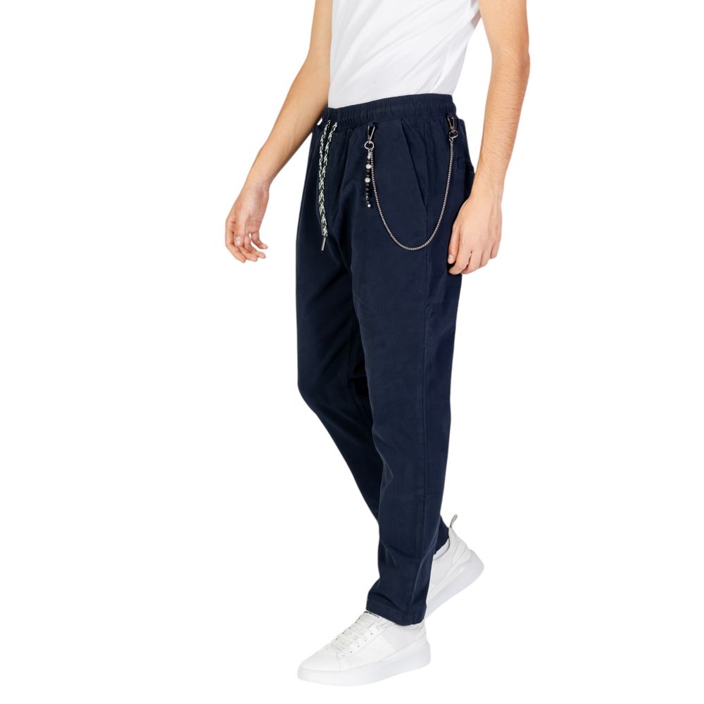 Gianni Lupo Blue Cotton Jeans & Pant for Men