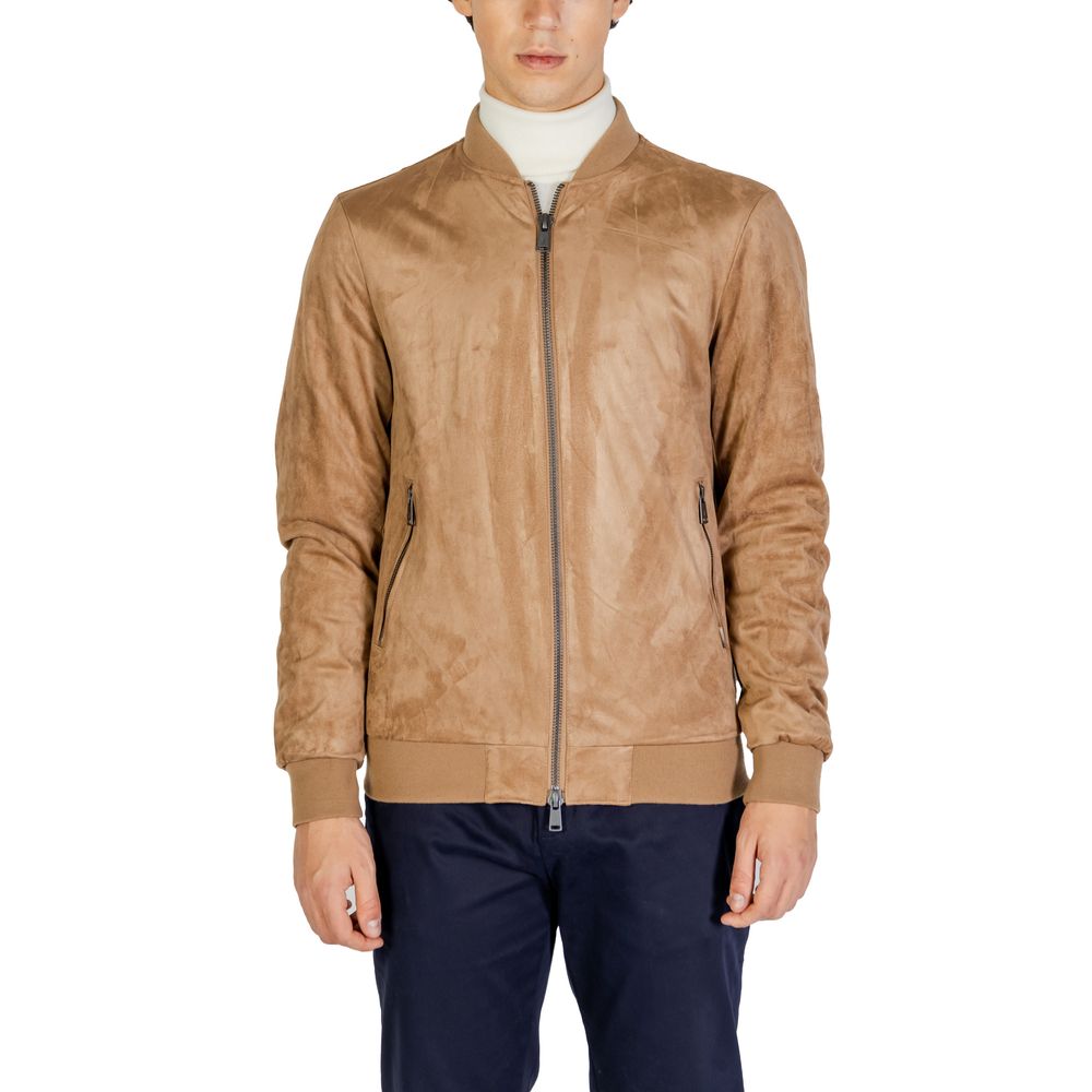Burberry Beige Polyester Jacket for Men