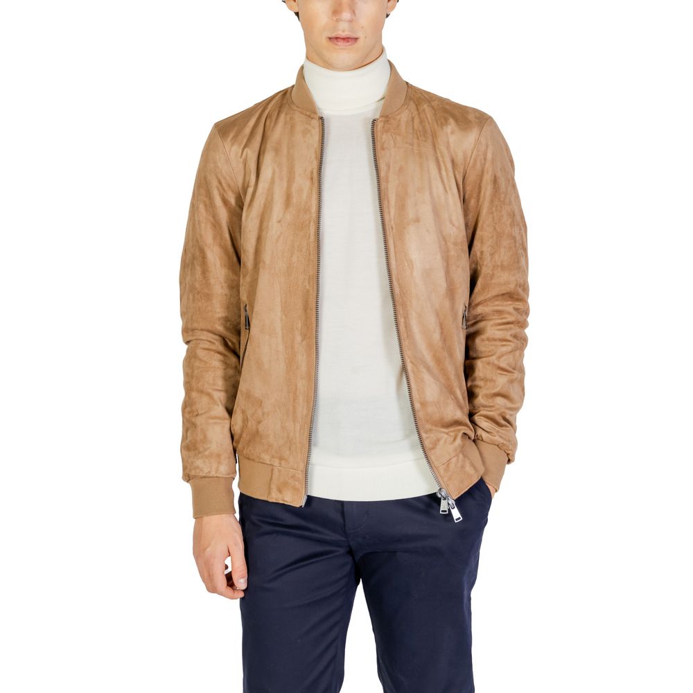 Burberry Beige Polyester Jacket for Men