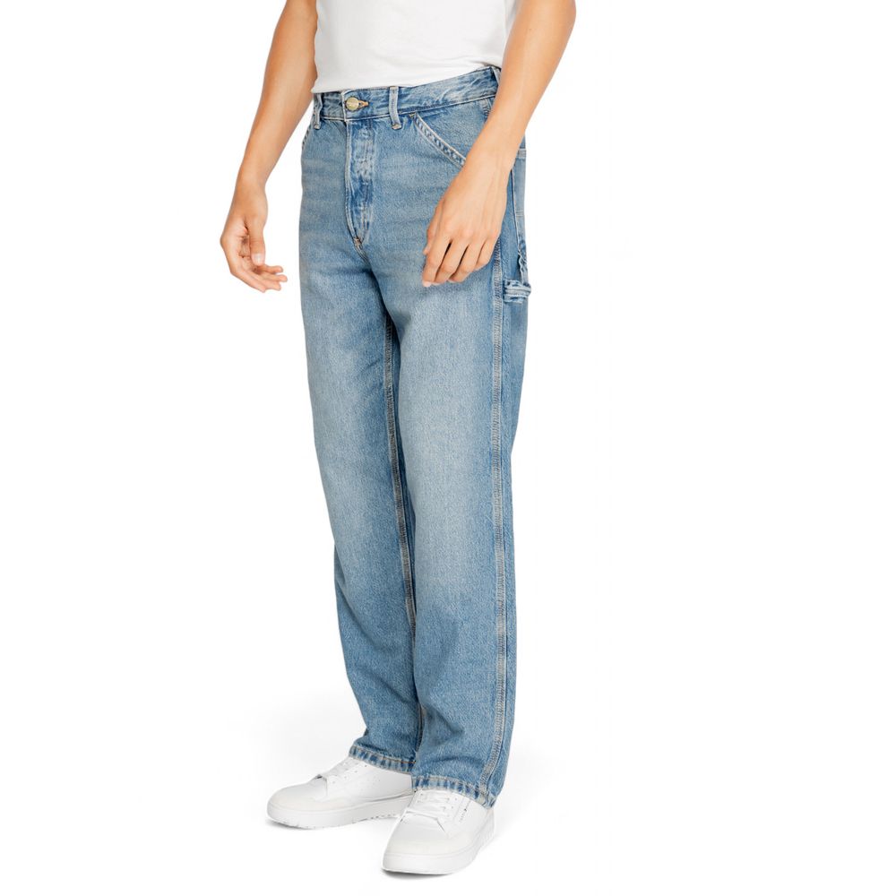 Classic Blue Cotton Jeans for Men