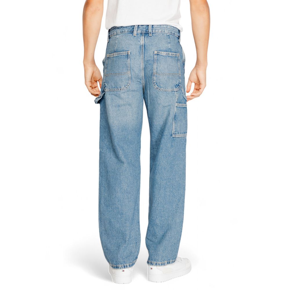 Classic Blue Cotton Jeans for Men