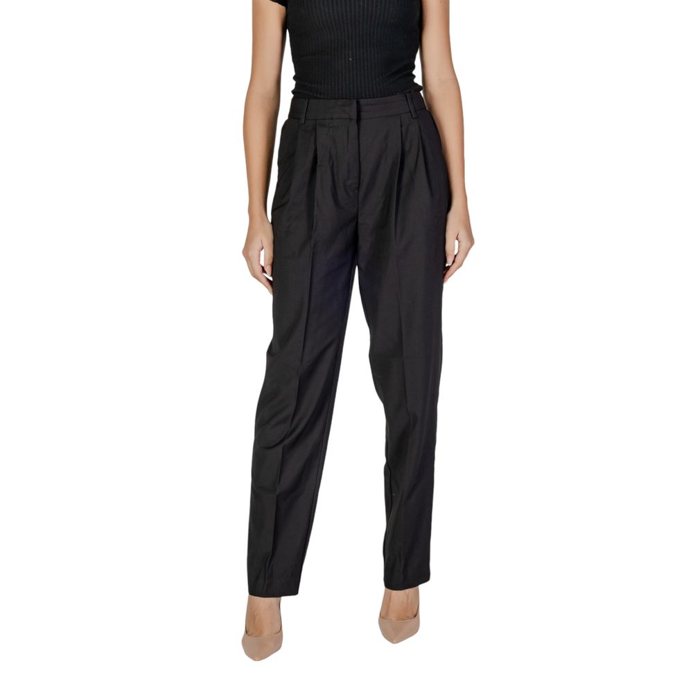 Elegant Black Polyester Jeans & Pant for Women